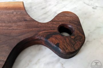 Black Walnut & Black Epoxy Live Edge Charcuterie Board - Ironproof Timberworks