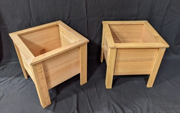 16 Inch Cedar Planter Flower Boxes - IRONPROOFTIMBERWORKS.com