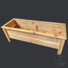 46 Inch Cedar Planter Flower Box Front - IRONPROOFTIMBERWORKS.com