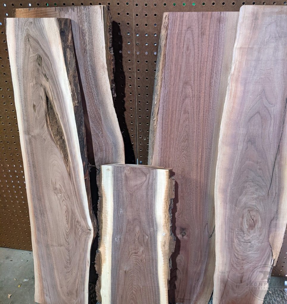 Live Edge Walnut Slabs - Ironproof Timberworks