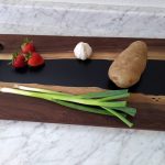 Walnut & Black Epoxy Serving Tray - Ironproof Timberworks