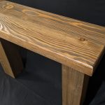 Thick pine beam console entry table - Ironproof Timberworks