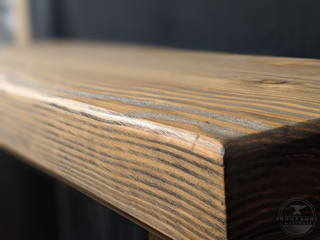 Thick pine beam console entry table (6)