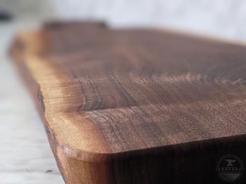Black Walnut & Black Epoxy Live Edge Charcuterie Board - Ironproof Timberworks
