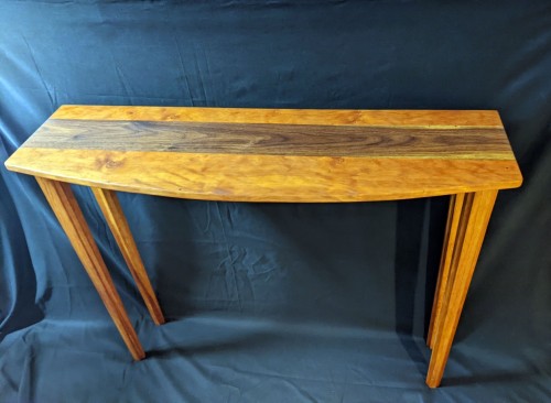 Cherry Walnut Entry Table - Ironproof Timberworks