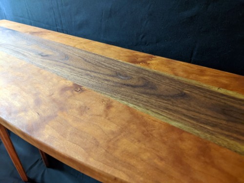 Cherry Walnut Entry Table - Ironproof Timberworks